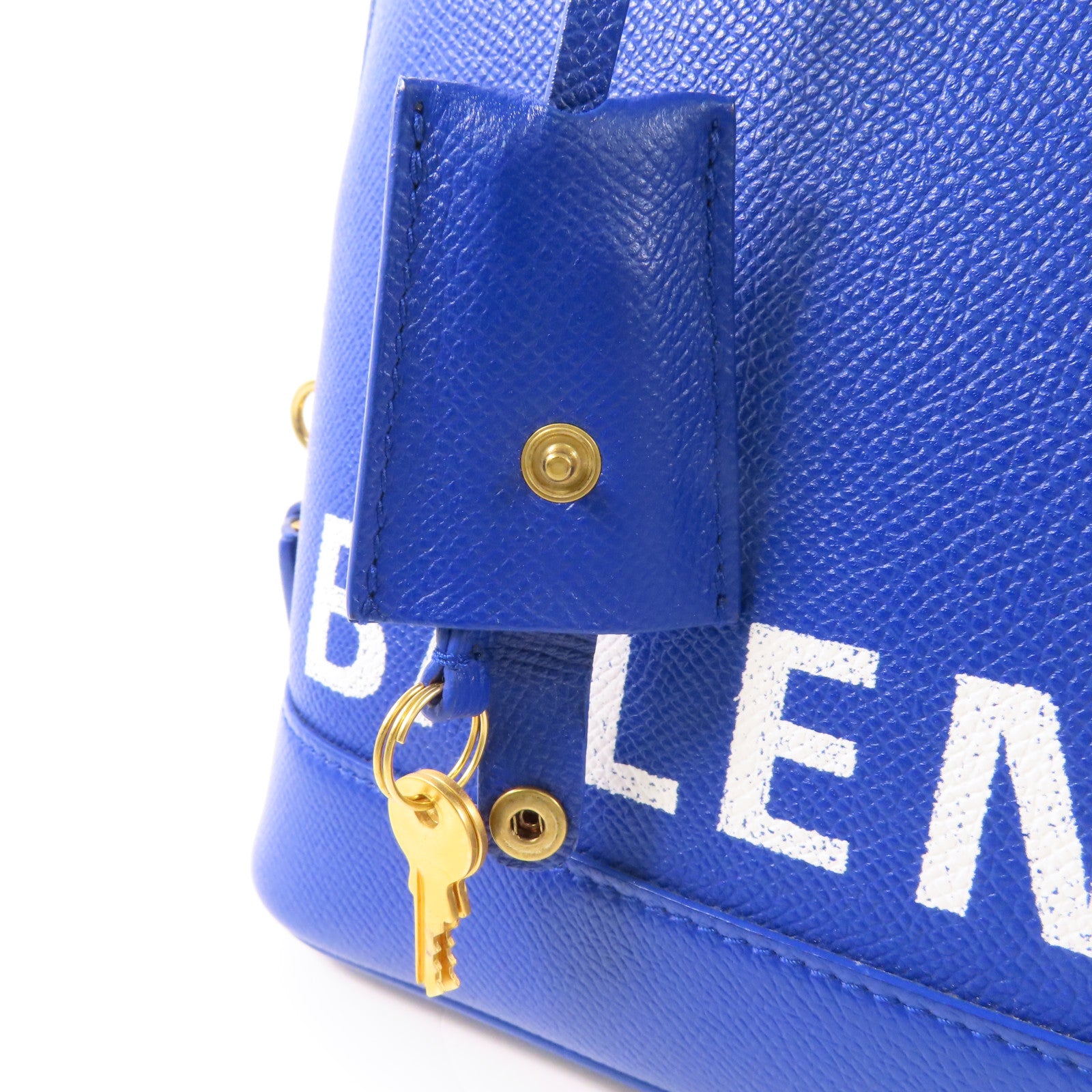 BALENCIAGA GHW Ville Top Handle S 2 Way Shoulder Bag 518873 Calfskin Leather