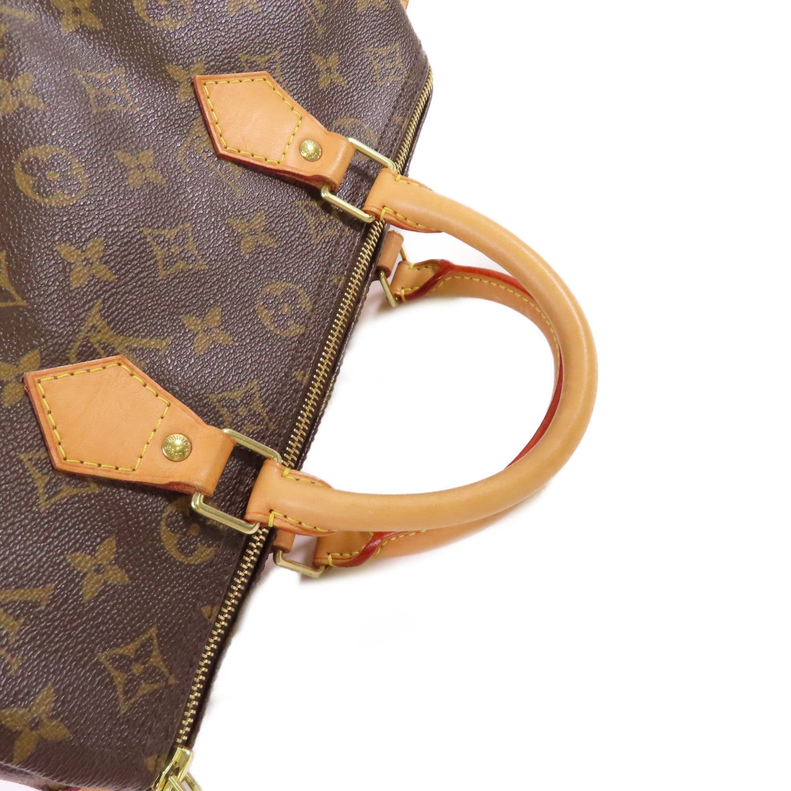 LOUIS VUITTON Monogram Speedy 30 Hand Bag金扣手挽袋啡色