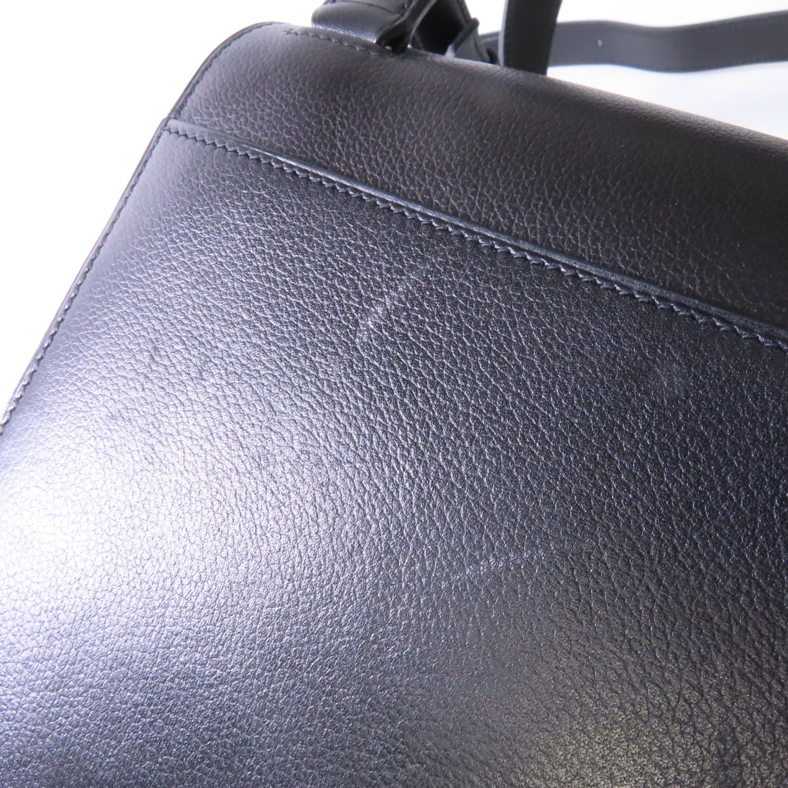 HERMES 【激減優惠】Evercolor皮革Mini Della Cavalleria Bag銀扣肩背袋黑色