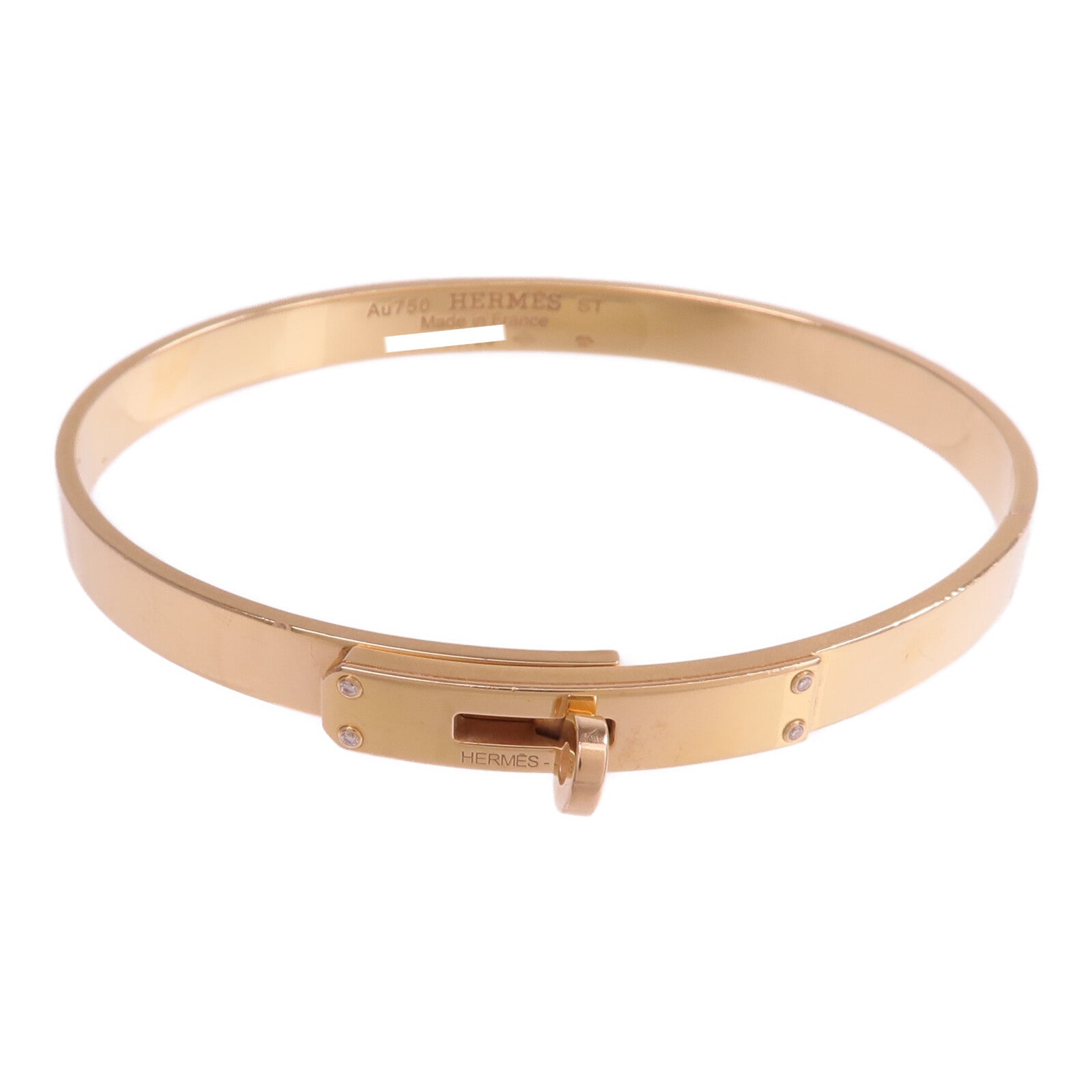 HERMES 18K玫瑰金Kelly Bracelet手鐲