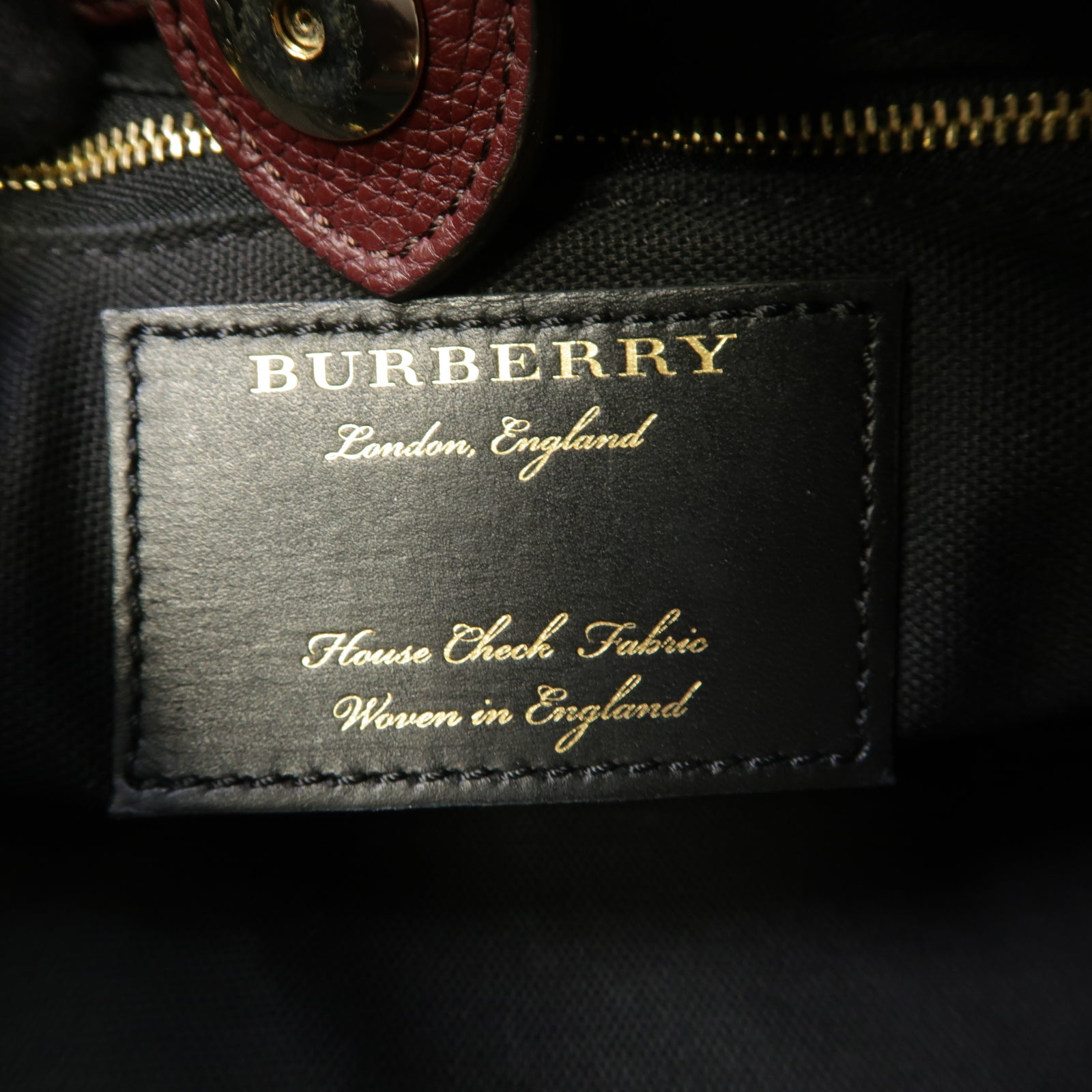 BURBERRY 牛皮皮革Shoulder Bag金扣肩背袋酒紅色