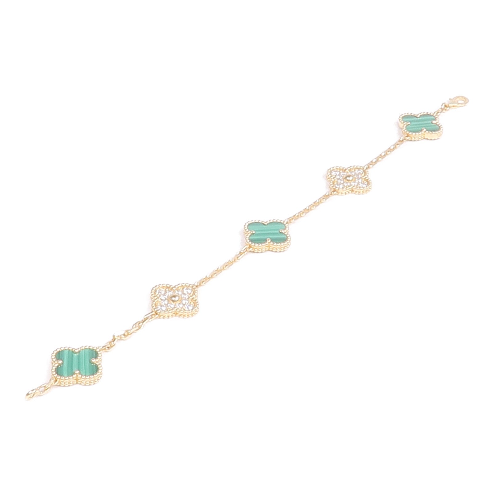 Van Cleef & Arpels 18K黃金Vintage Alhambra手鏈