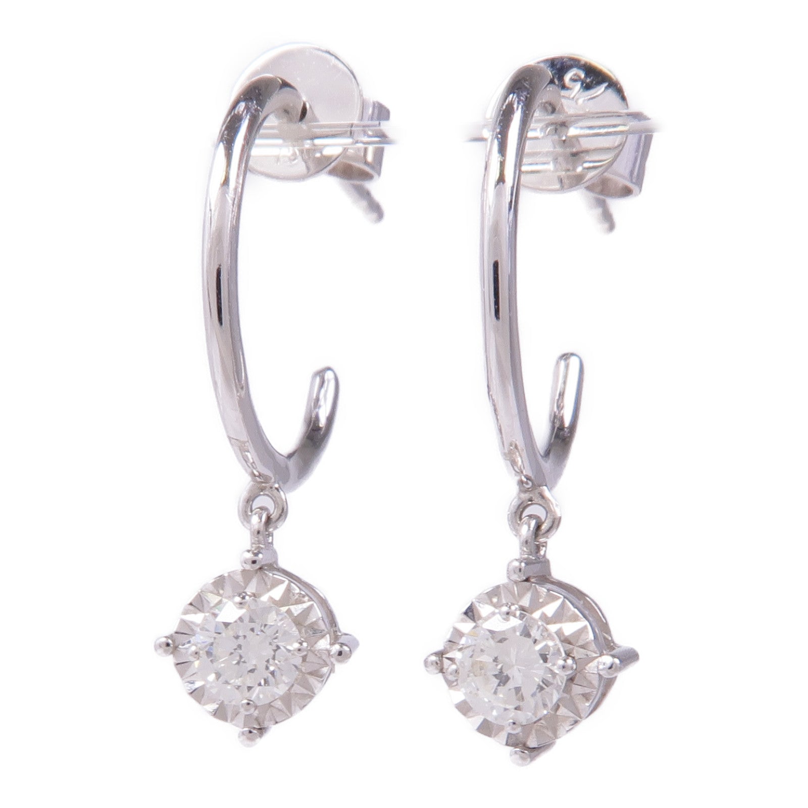 JEWELRY 18K白金Diamond Earrings鑽石耳環