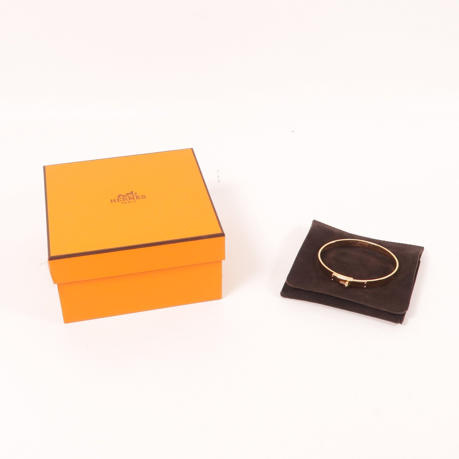 HERMES 18K玫瑰金Kelly Bracelet手鐲