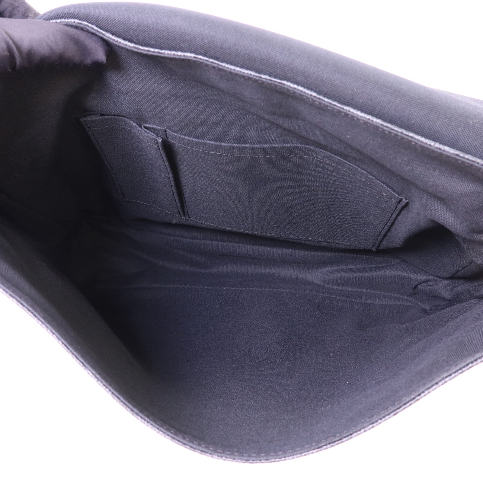 LOUIS VUITTON Damier Graphite Daniel GM銀扣肩背袋