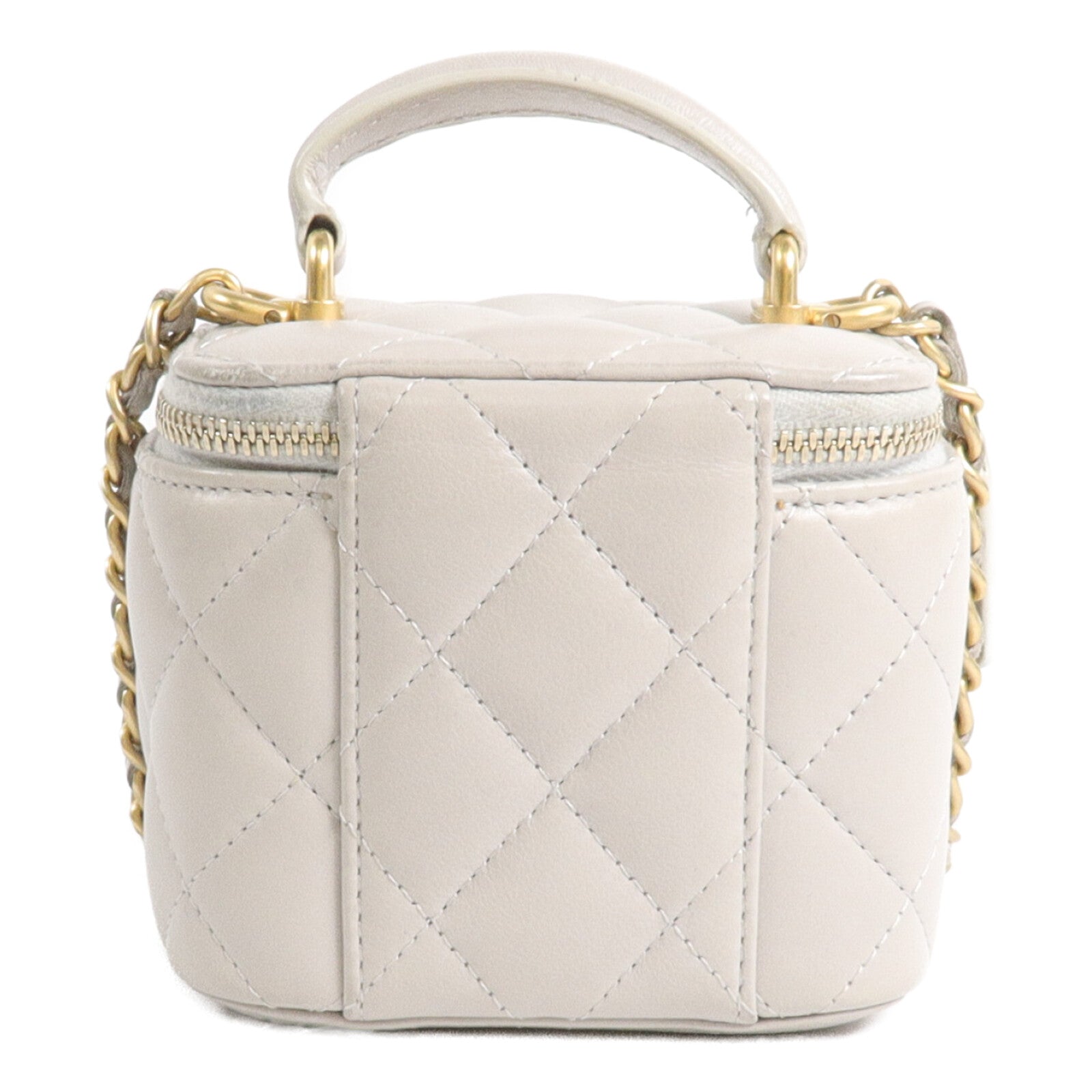 CHANEL 羊皮皮革Mini Vanity Case手挽肩背兩用袋