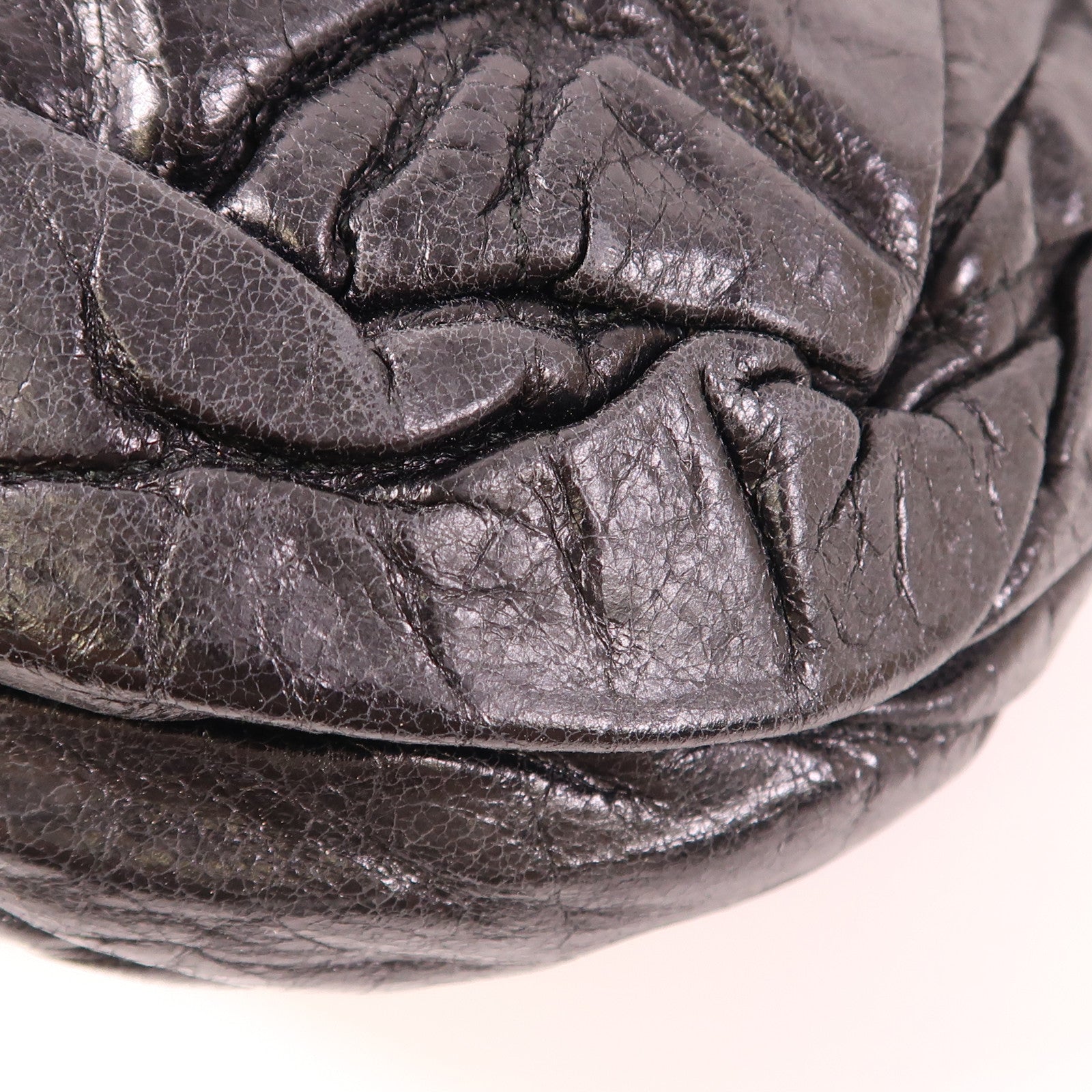 Miu Miu 【激減優惠】皮革Shoulder Bag金扣手挽肩背兩用袋