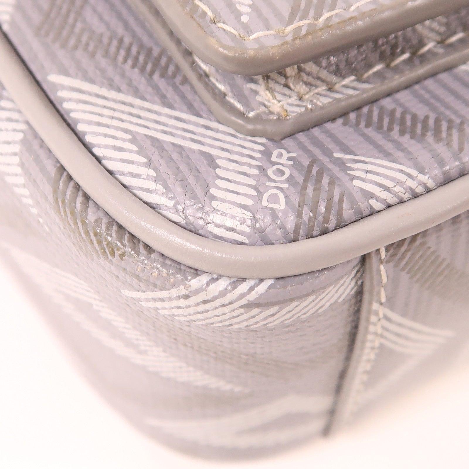 Dior 【激減優惠】塗層帆布/牛皮皮革Hit The Road銀扣肩背袋