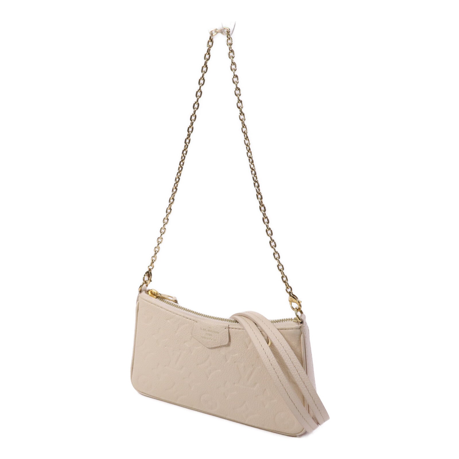 LOUIS VUITTON Monogram Empreinte Easy Pouch On Strap金扣手挽肩背兩用袋