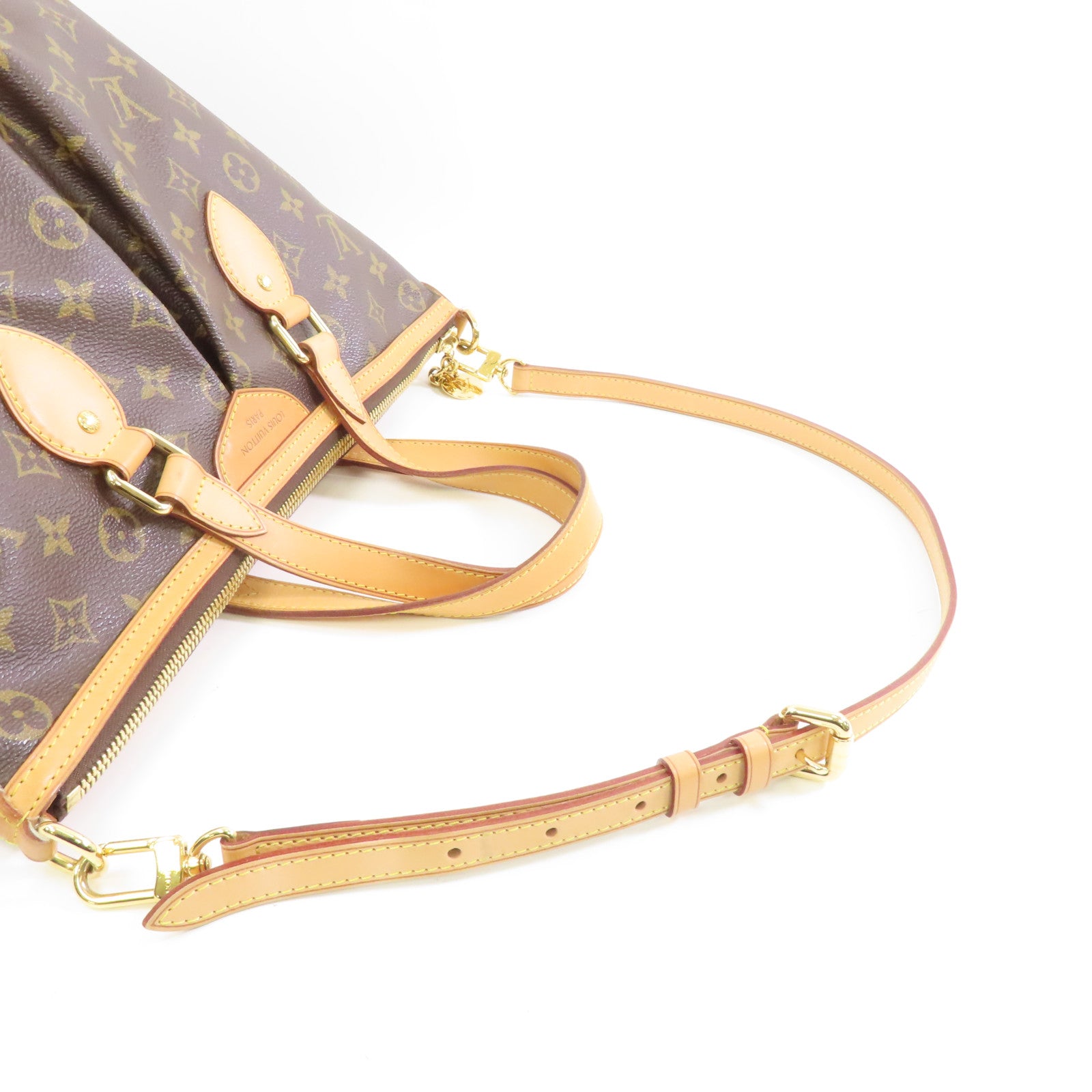 LOUIS VUITTON Monogram Palermo PM金扣手挽肩背兩用袋啡色