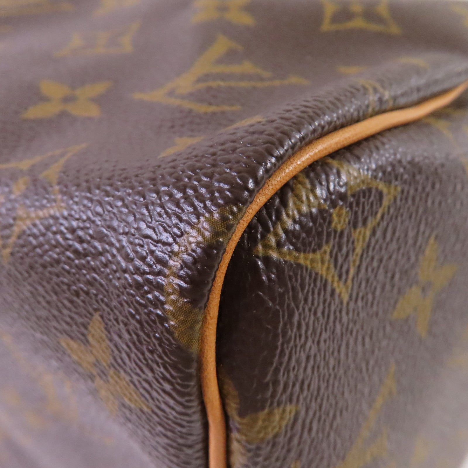 LOUIS VUITTON Monogram Speedy 30 Hand Bag金扣手挽袋啡色