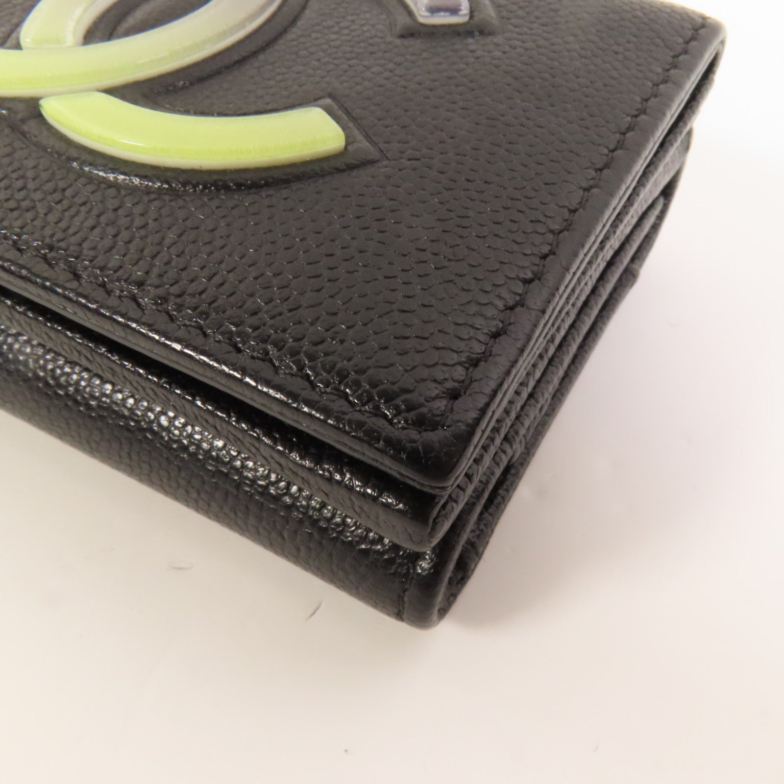 CHANEL 【激減優惠】牛皮皮革Fold Walle錢包