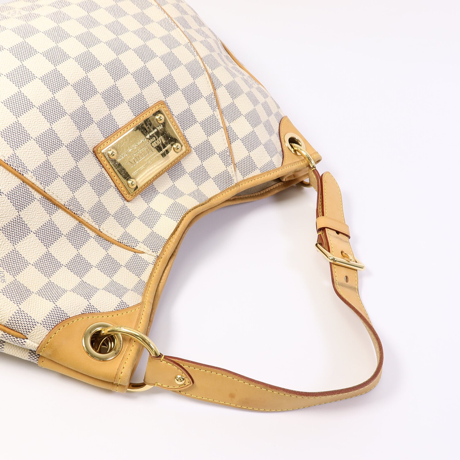 LOUIS VUITTON Damier Azur Galliera PM金扣肩背袋