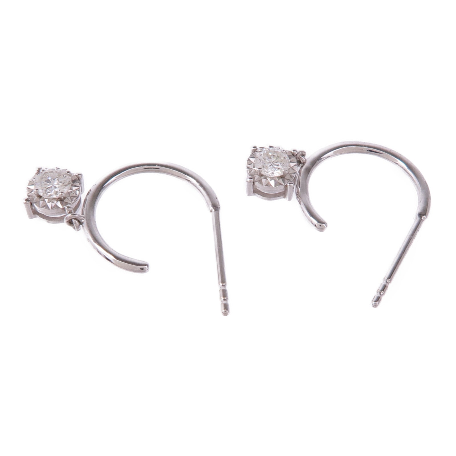 JEWELRY 18K白金Diamond Earrings鑽石耳環