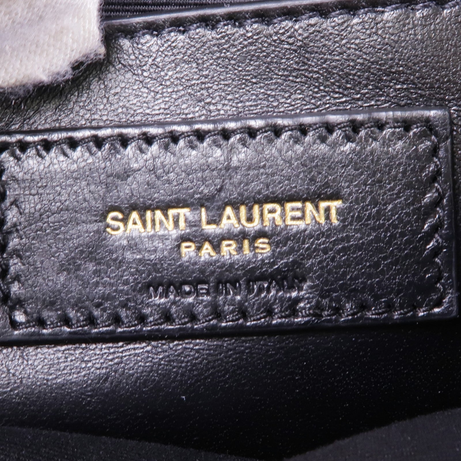 YVES SAINT LAURENT 牛仔布Paris 80's Vanity Bag金扣肩背袋
