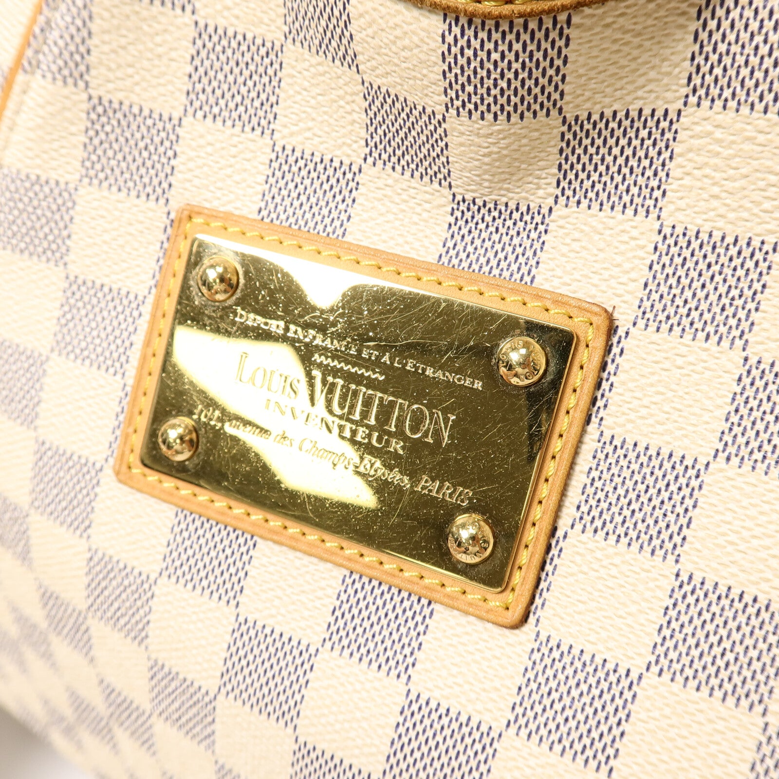 LOUIS VUITTON Damier Azur Galliera PM金扣肩背袋