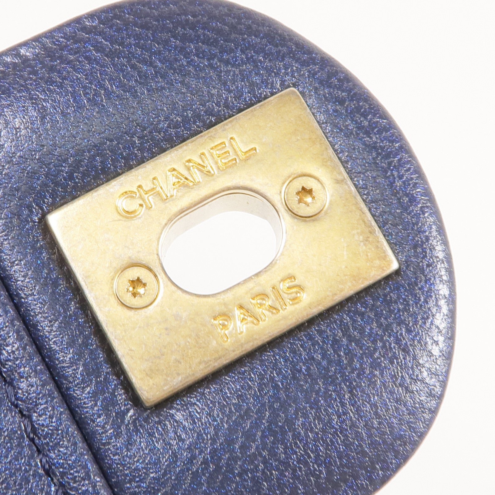 CHANEL 【激減優惠】牛皮皮革Chain Shoulder金扣肩背袋