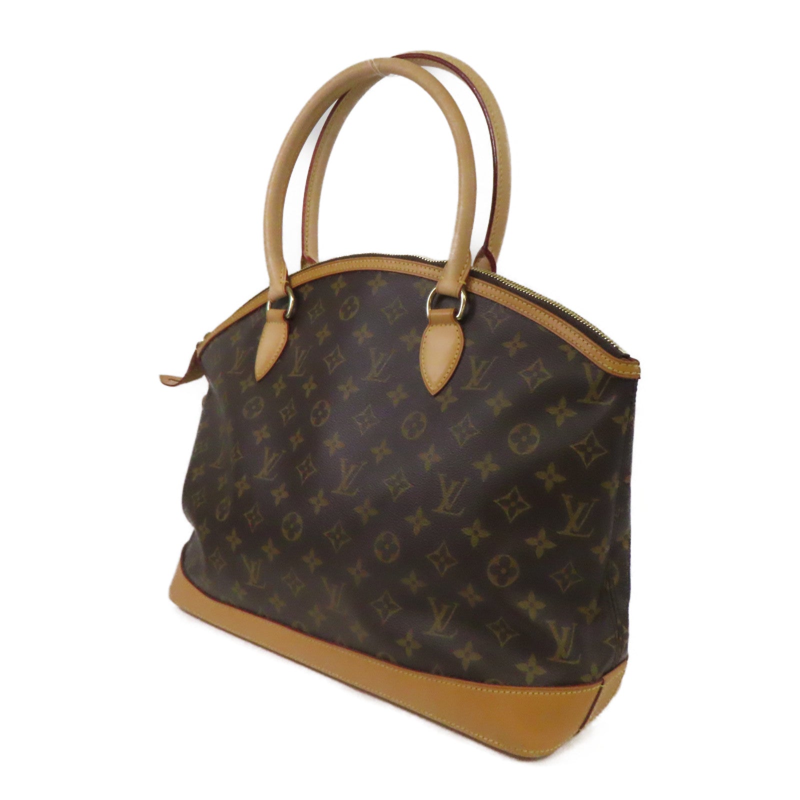 LOUIS VUITTON 【激減優惠】Monogram Lockit horizontal金扣手挽袋啡色