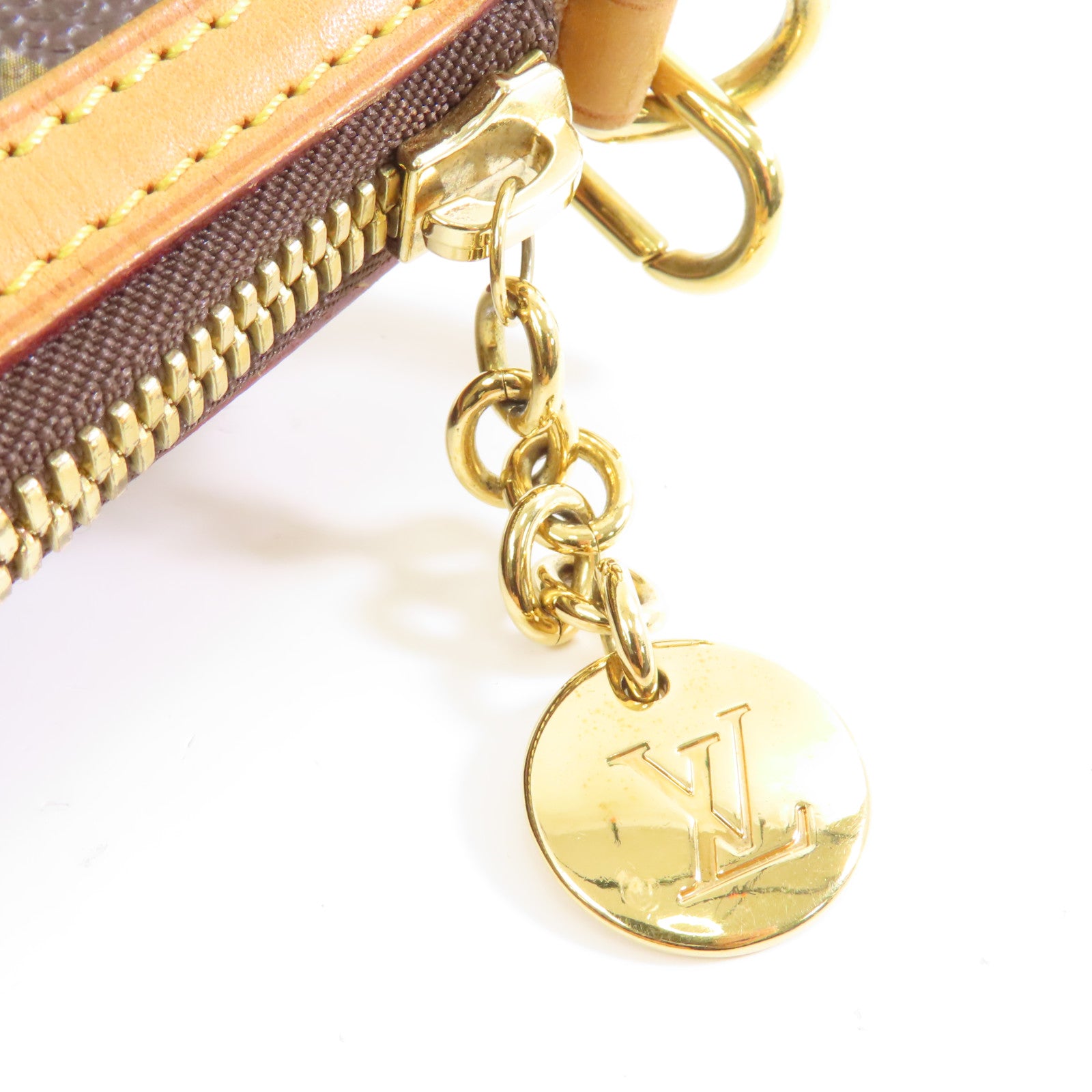 LOUIS VUITTON Monogram Palermo PM金扣手挽肩背兩用袋啡色