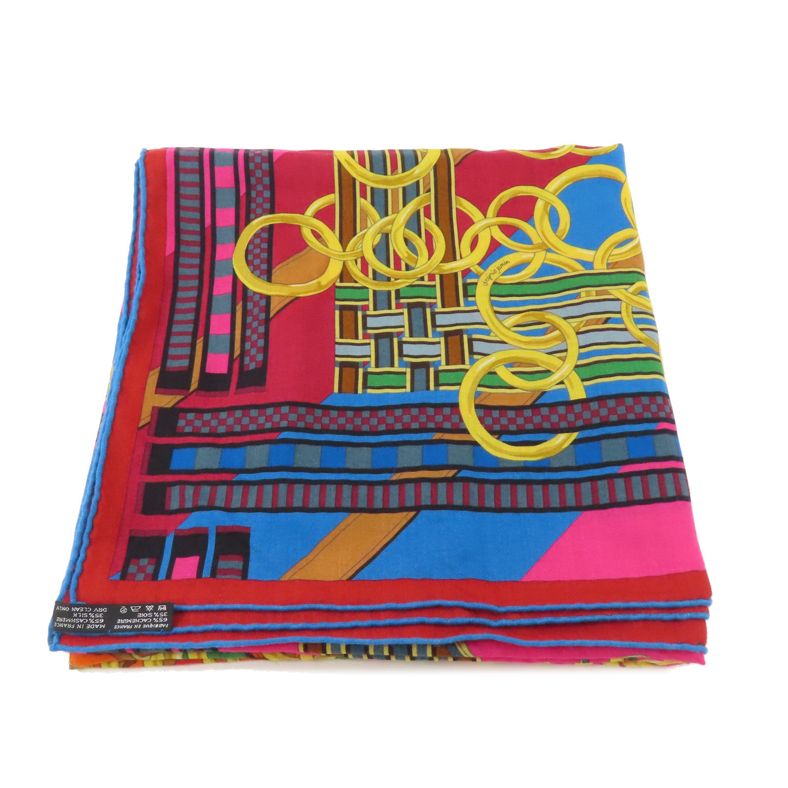 HERMES Cashmere/絲質Scarf 140x140圍巾