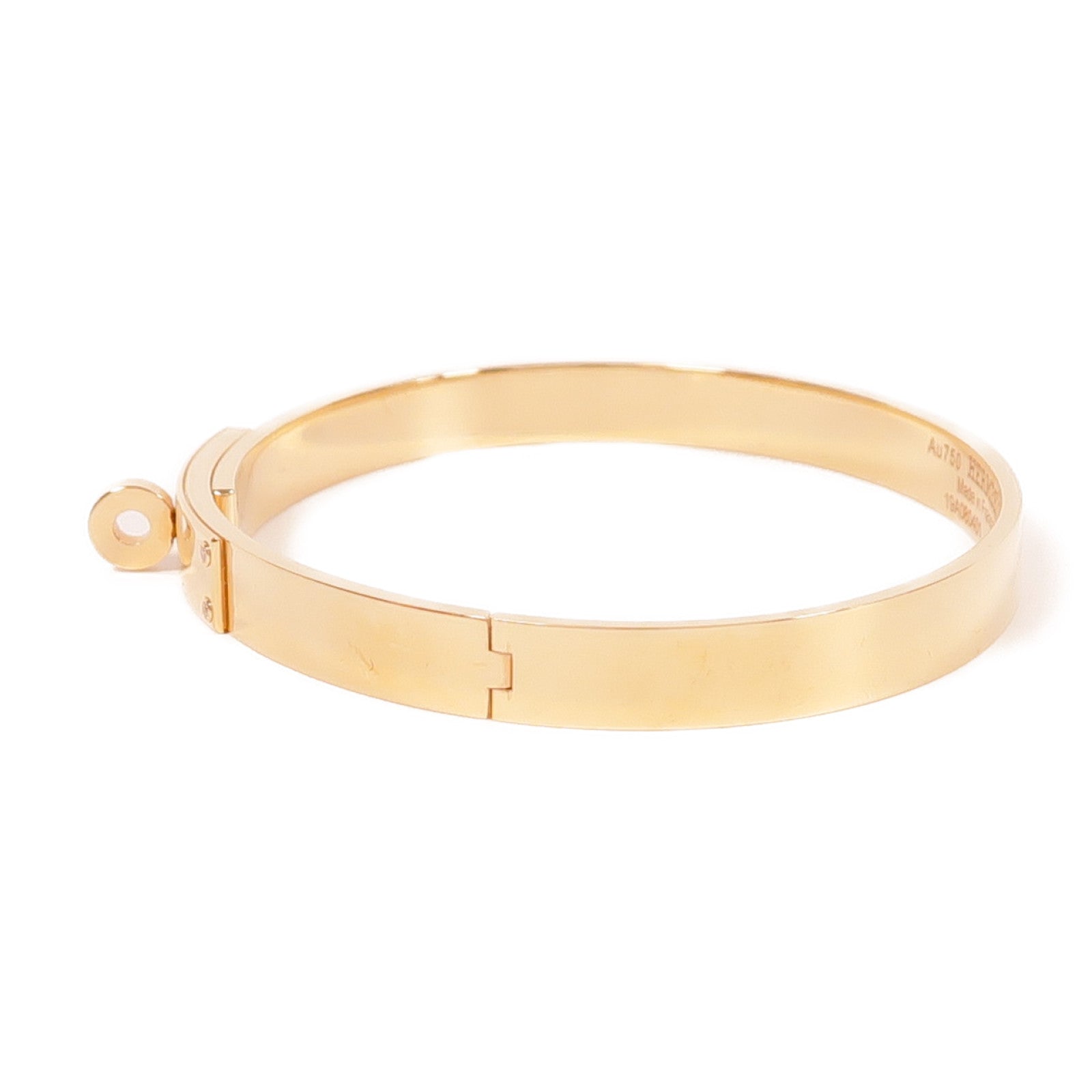 HERMES 18K玫瑰金Kelly Bracelet手鐲