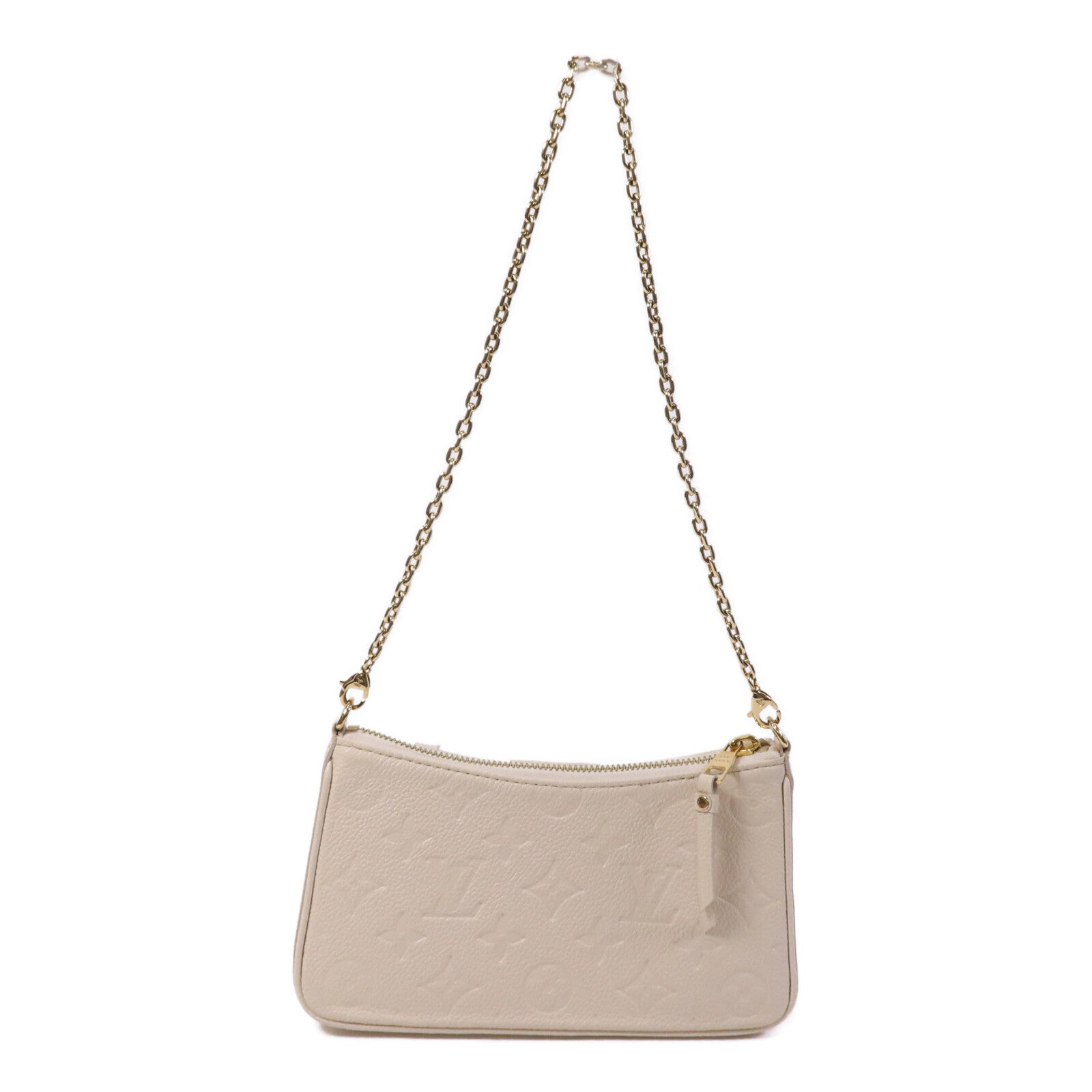 LOUIS VUITTON Monogram Empreinte Easy Pouch On Strap金扣手挽肩背兩用袋