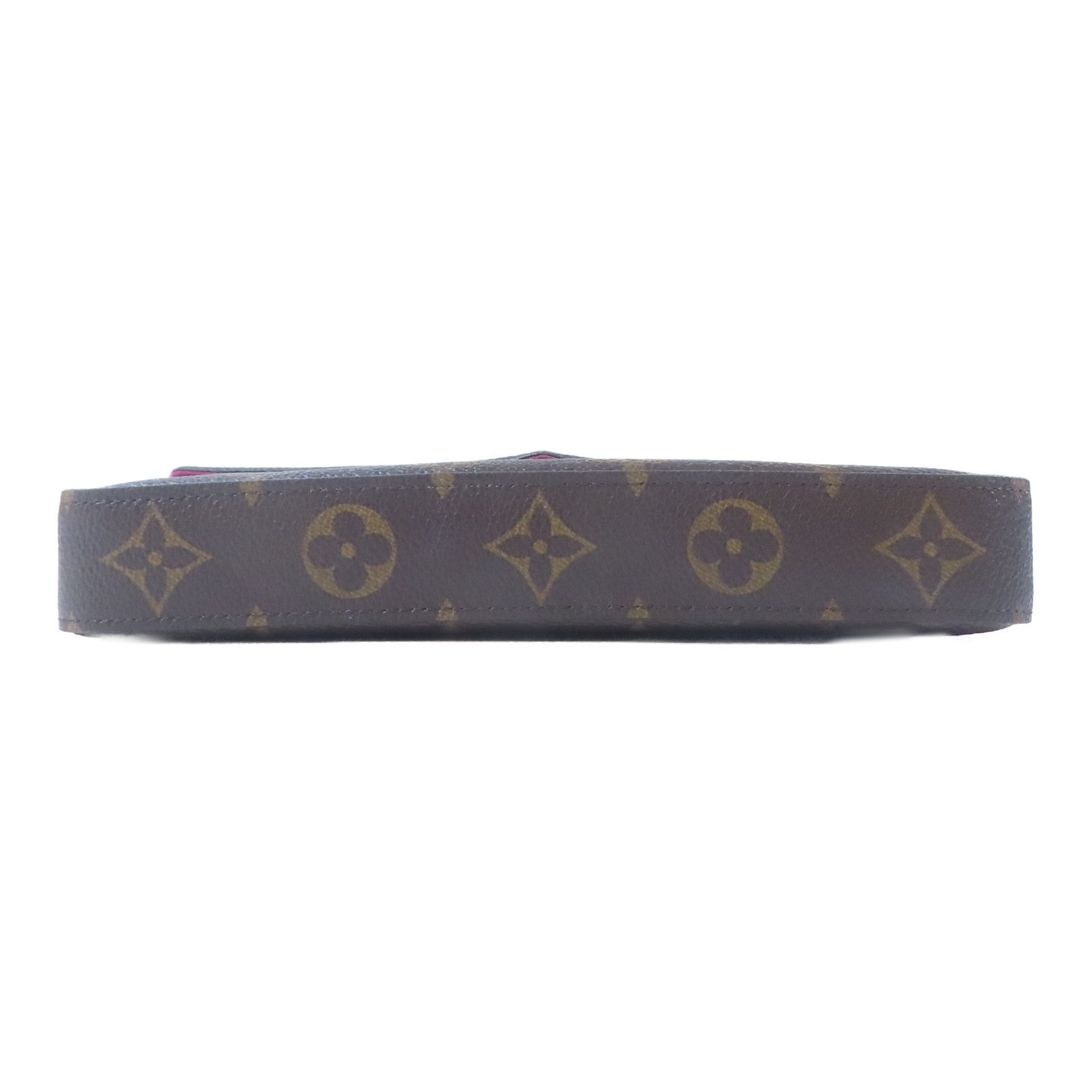 LOUIS VUITTON Monogram Felicie Pochette金扣鏈帶肩背袋啡色