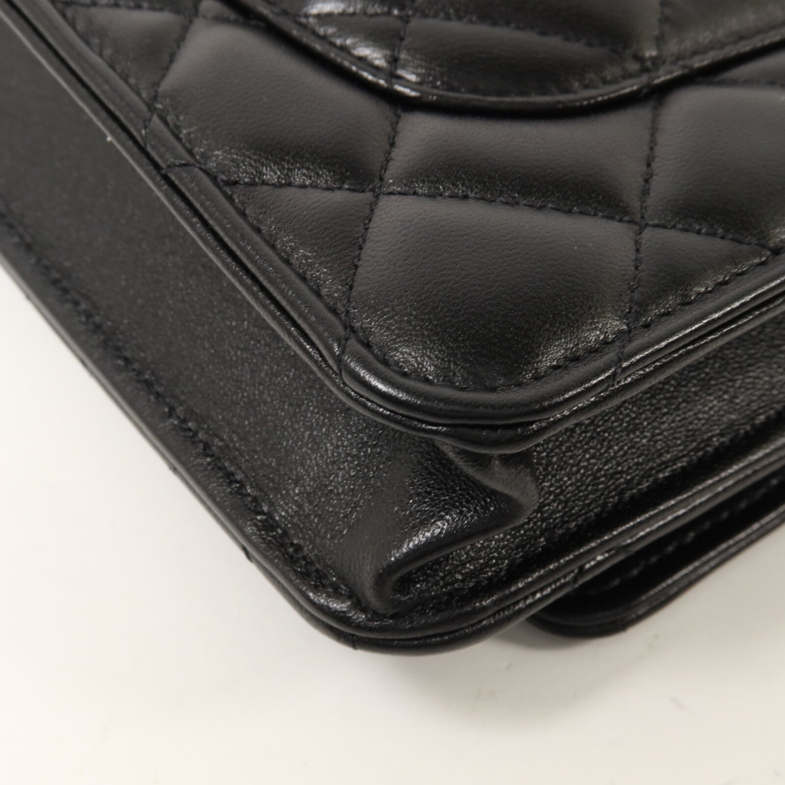 CHANEL 羊皮皮革WOC Wallet On Chain鏈帶肩背袋