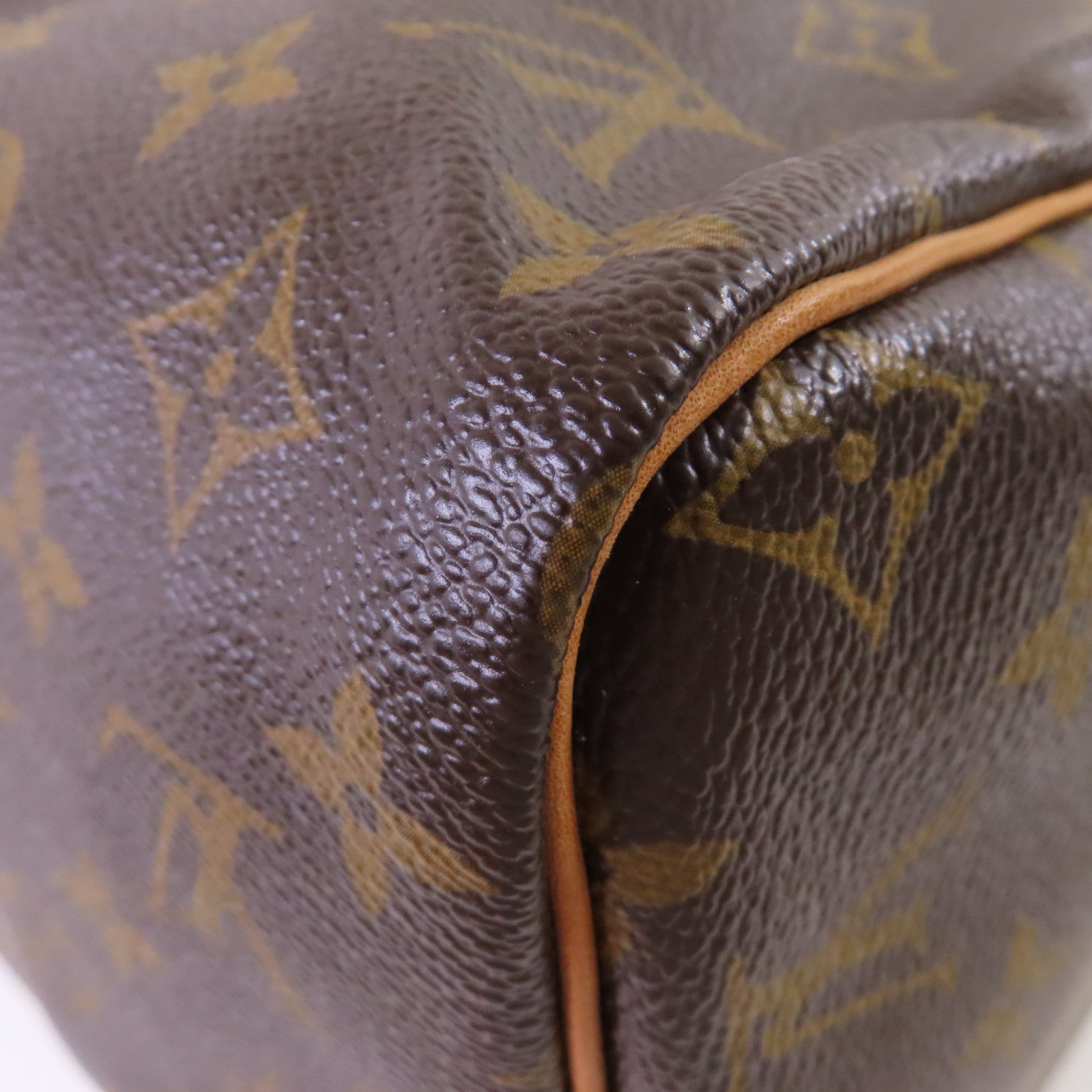LOUIS VUITTON Monogram Speedy 30 Hand Bag金扣手挽袋啡色