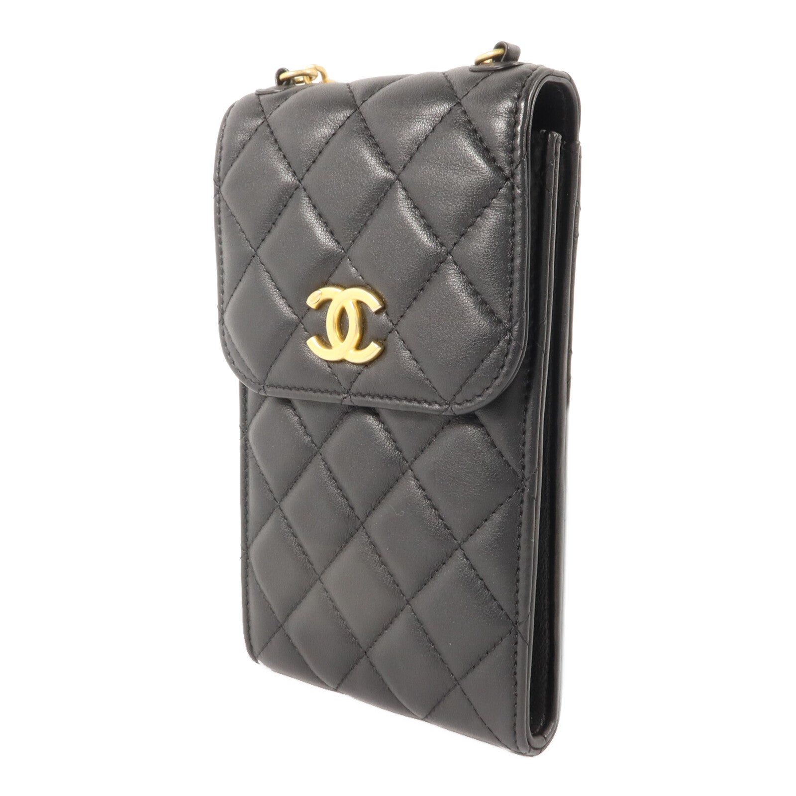 CHANEL 羊皮皮革Pearl Phone Bag肩背袋