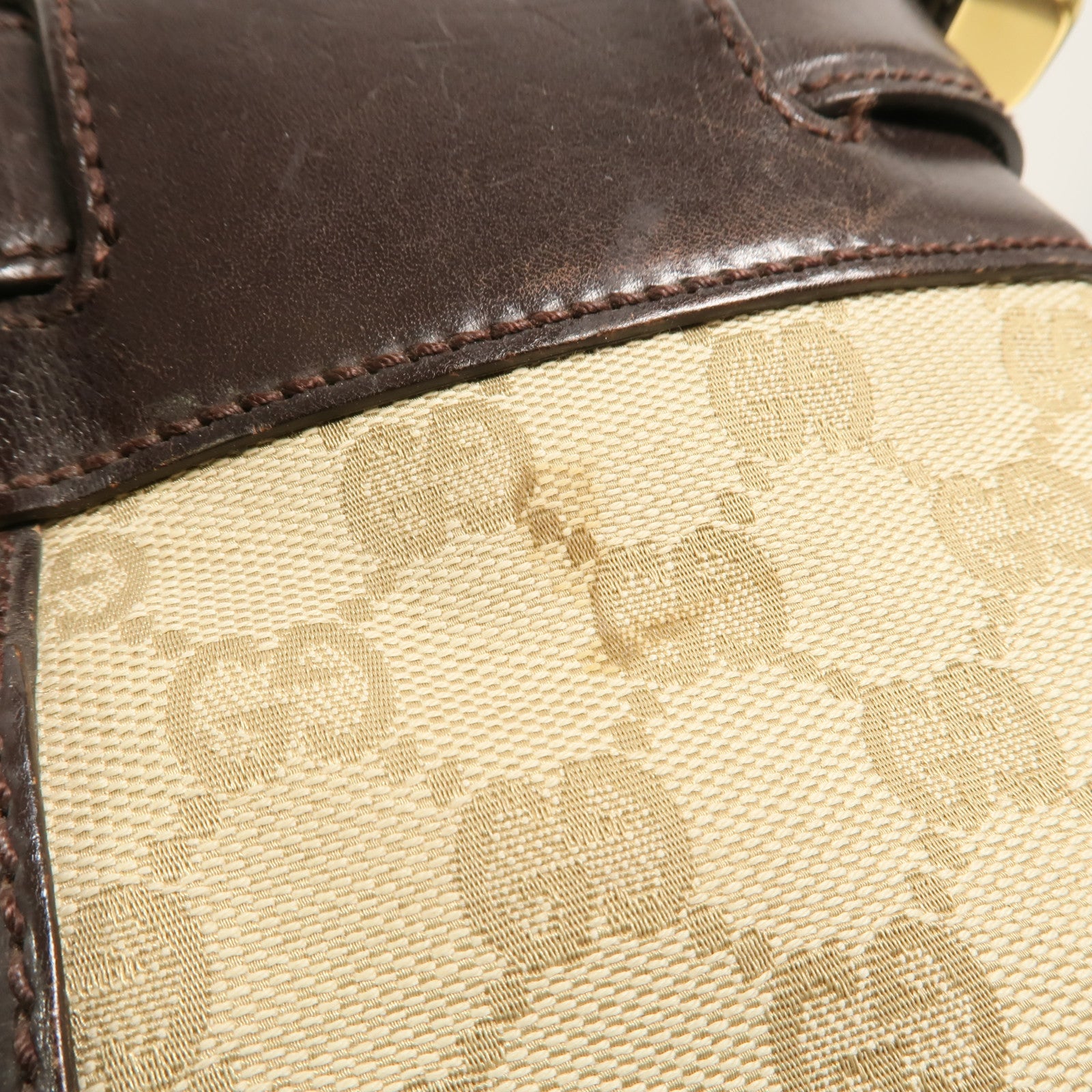 GUCCI 帆布/牛皮皮革Hand Bag手挽袋