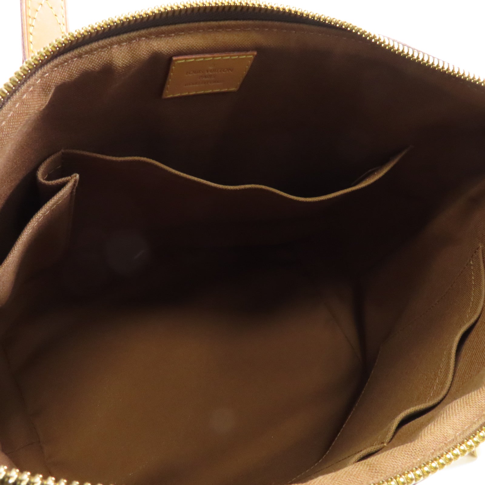 LOUIS VUITTON Monogram Palermo PM金扣手挽肩背兩用袋啡色