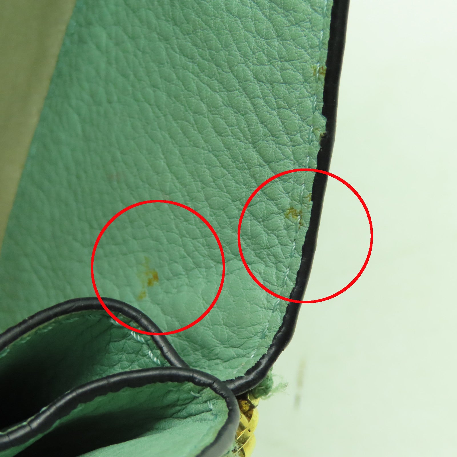 LOEWE 牛皮皮革Hammock Small金扣手挽肩背兩用袋綠色