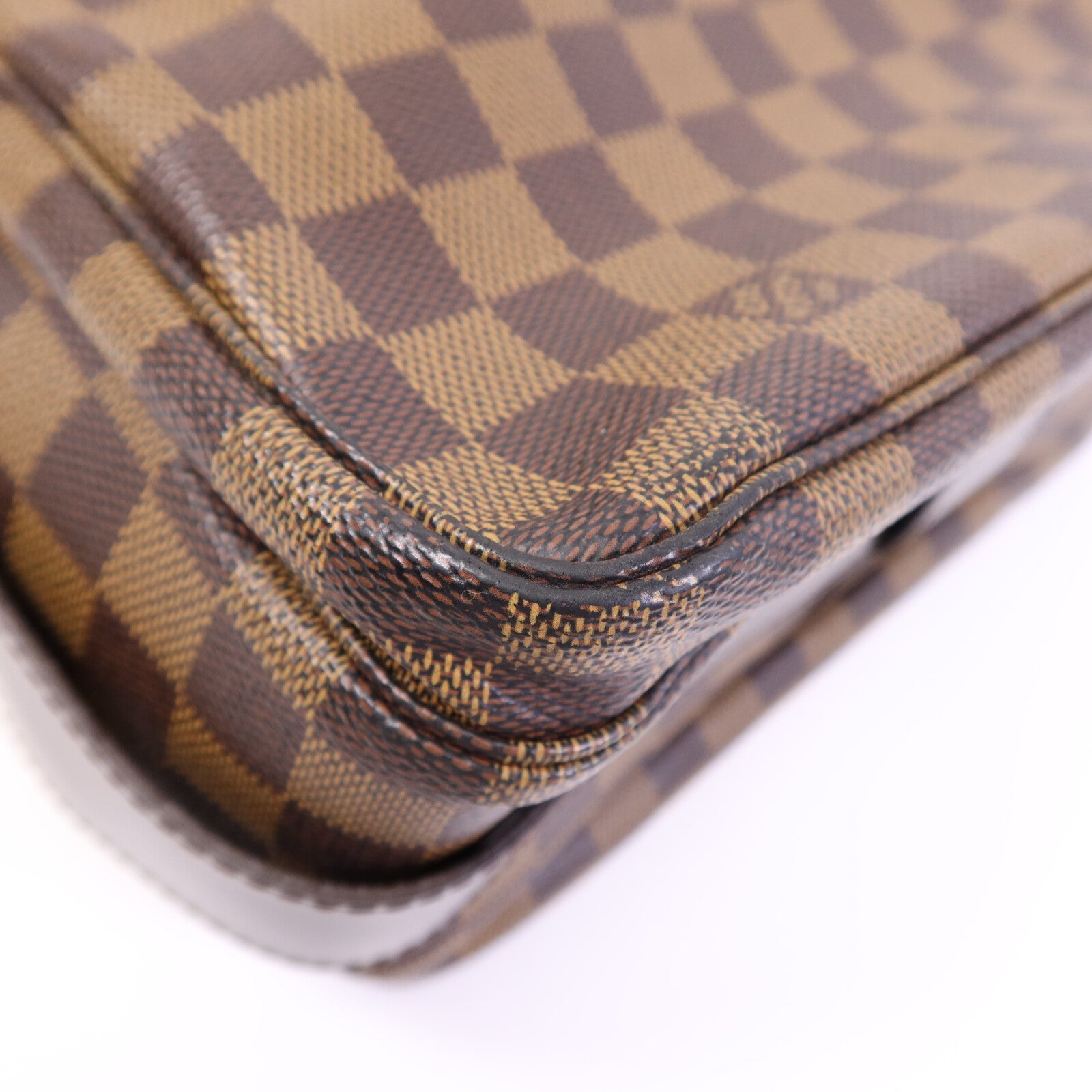 LOUIS VUITTON Damier Ebene Naviglio金扣肩背袋