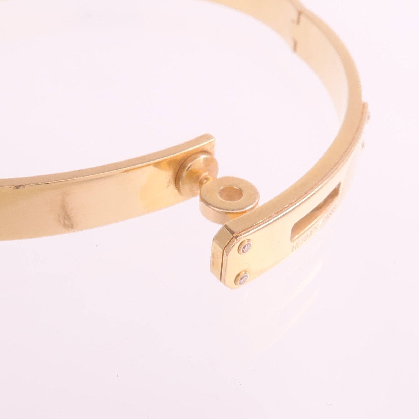 HERMES 18K玫瑰金Kelly Bracelet手鐲