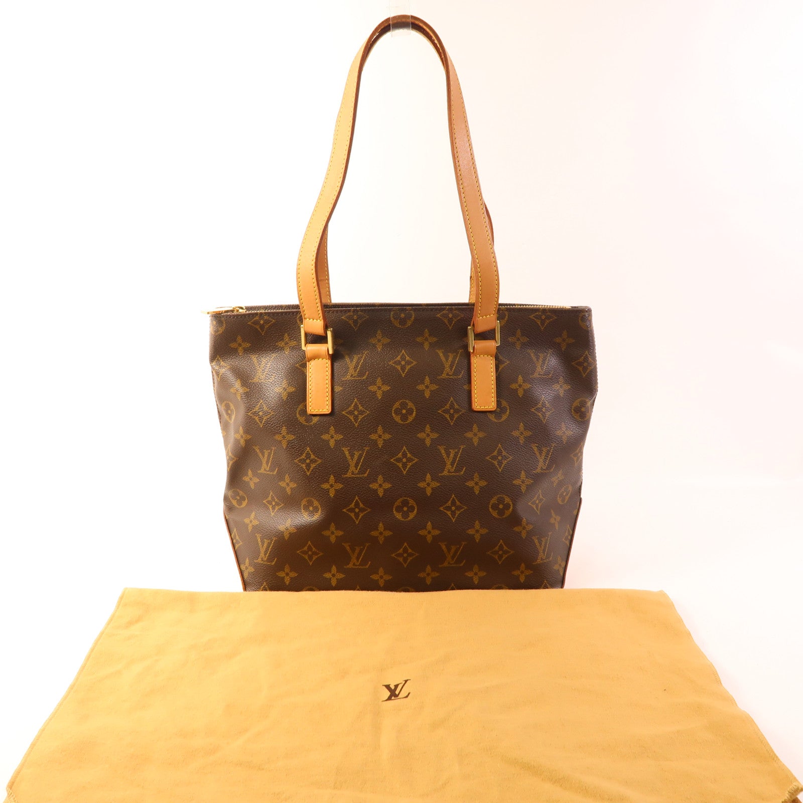 LOUIS VUITTON Monogram Cabas Piano金扣肩背袋