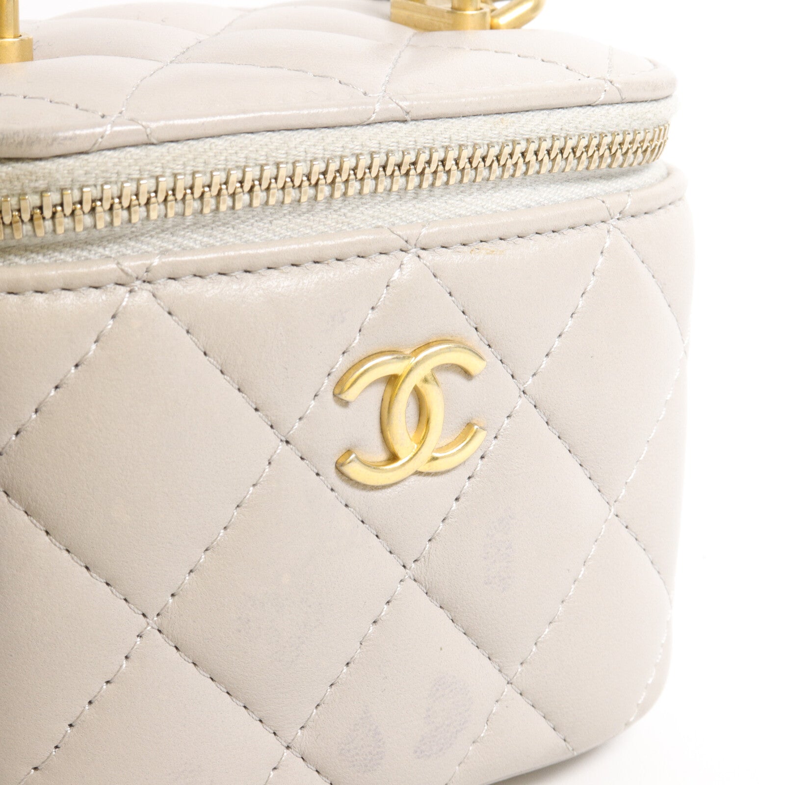 CHANEL 羊皮皮革Mini Vanity Case手挽肩背兩用袋