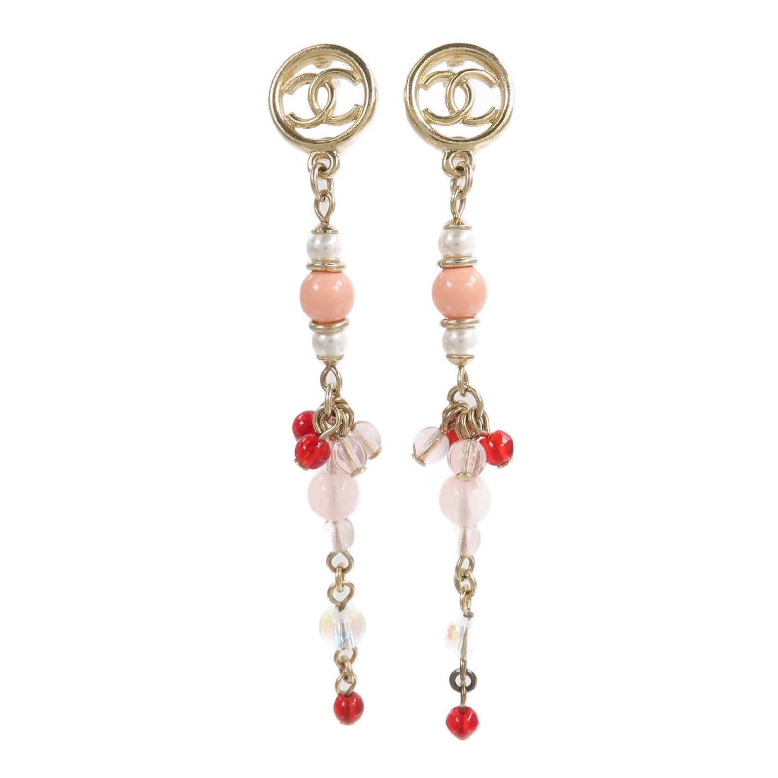 CHANEL 【激減優惠】PVC/金屬Earrings耳環