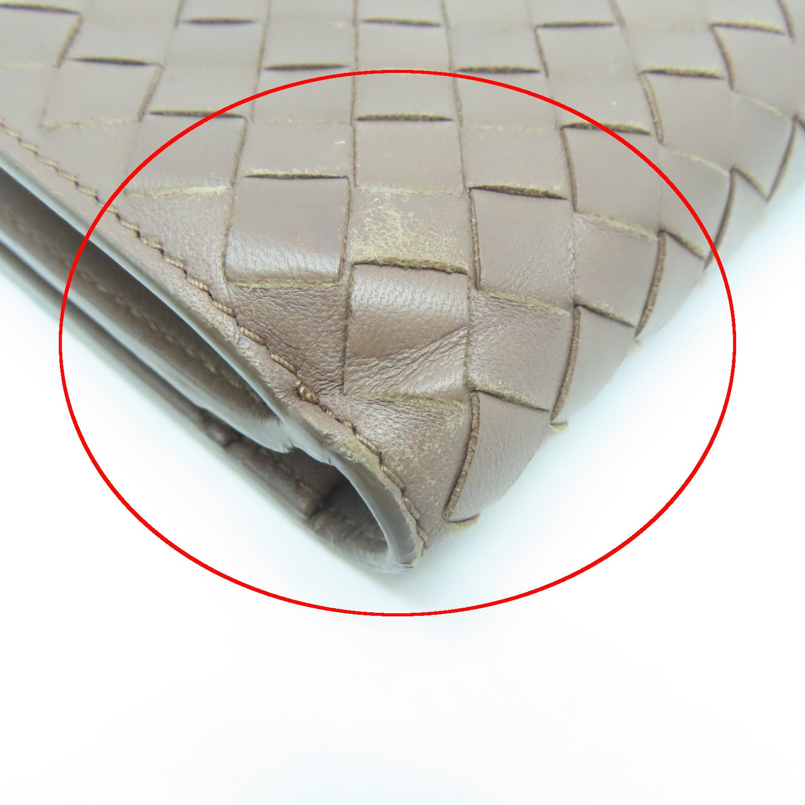 BOTTEGA VENETA 織紋皮革Wallet錢包啡色