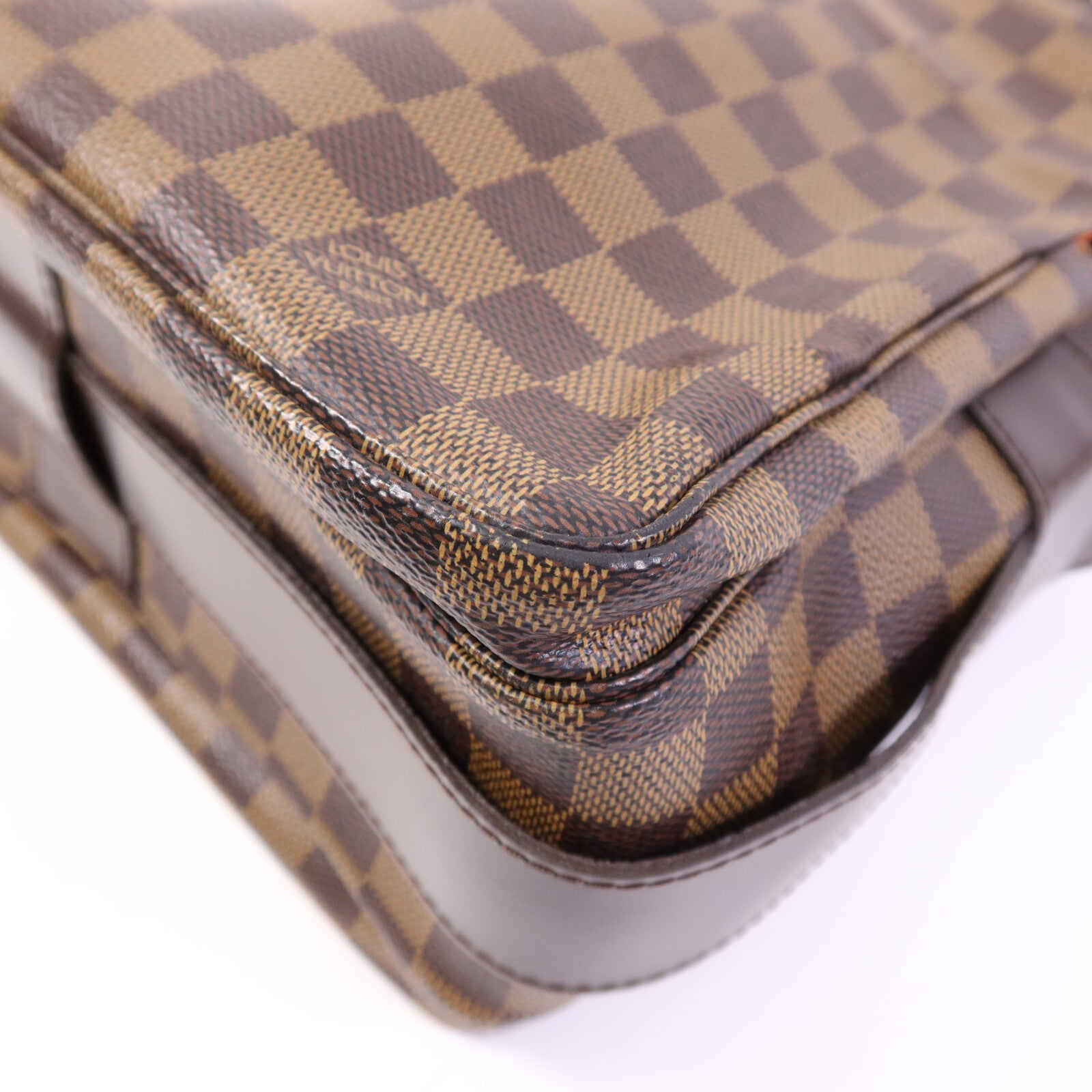 LOUIS VUITTON Damier Ebene Naviglio金扣肩背袋