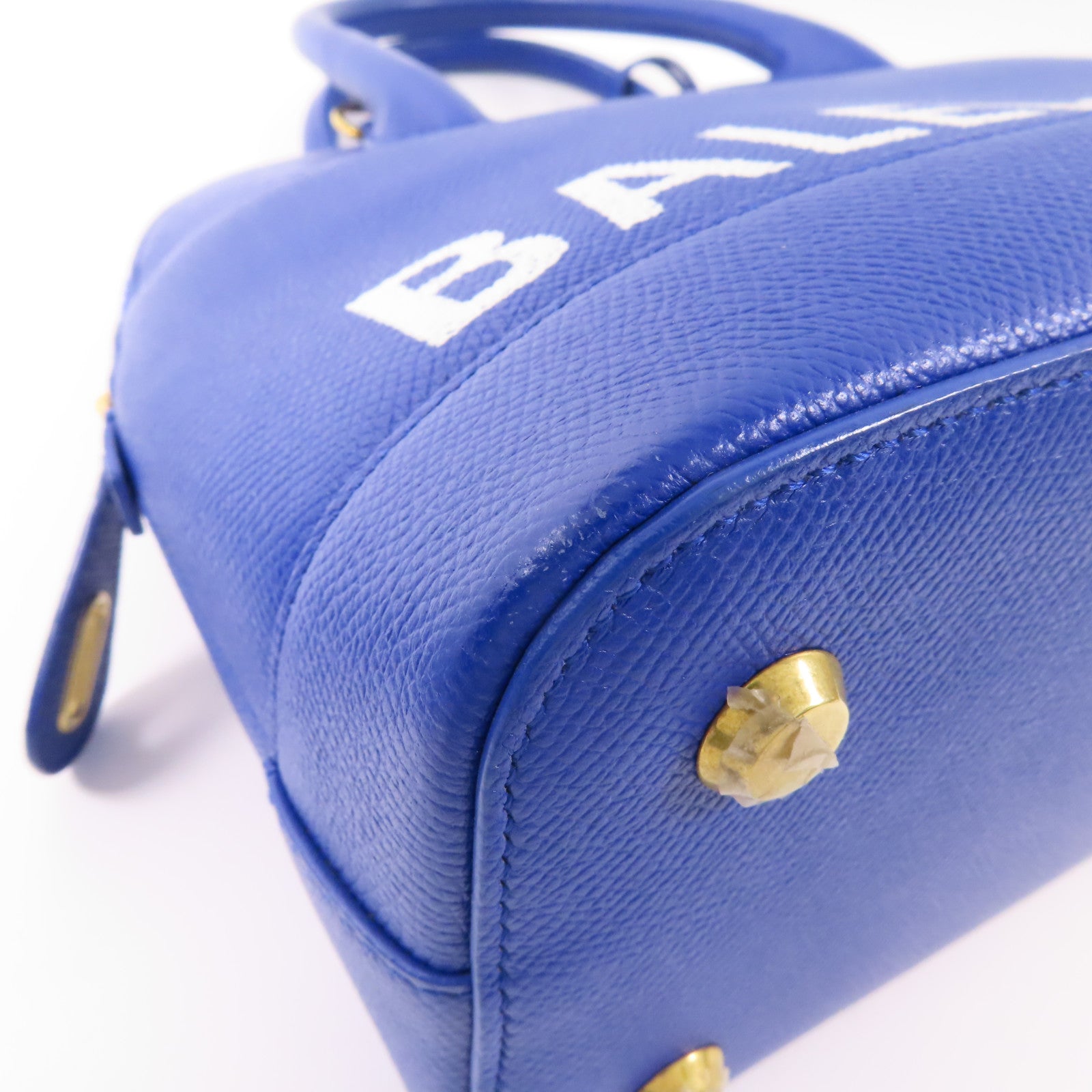 BALENCIAGA GHW Ville Top Handle S 2 Way Shoulder Bag 518873 Calfskin Leather