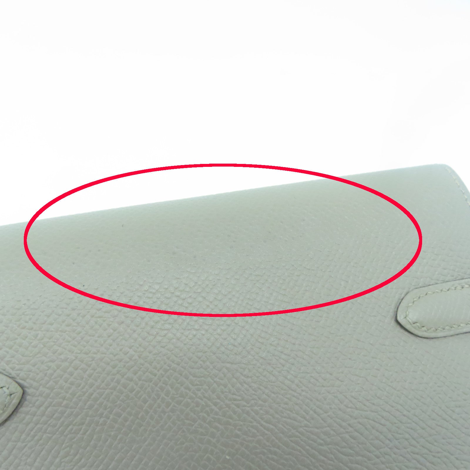 HERMES 【清倉大減價】Epsom皮革Kelly Wallet金扣錢包Gris Tourterelle淺灰色