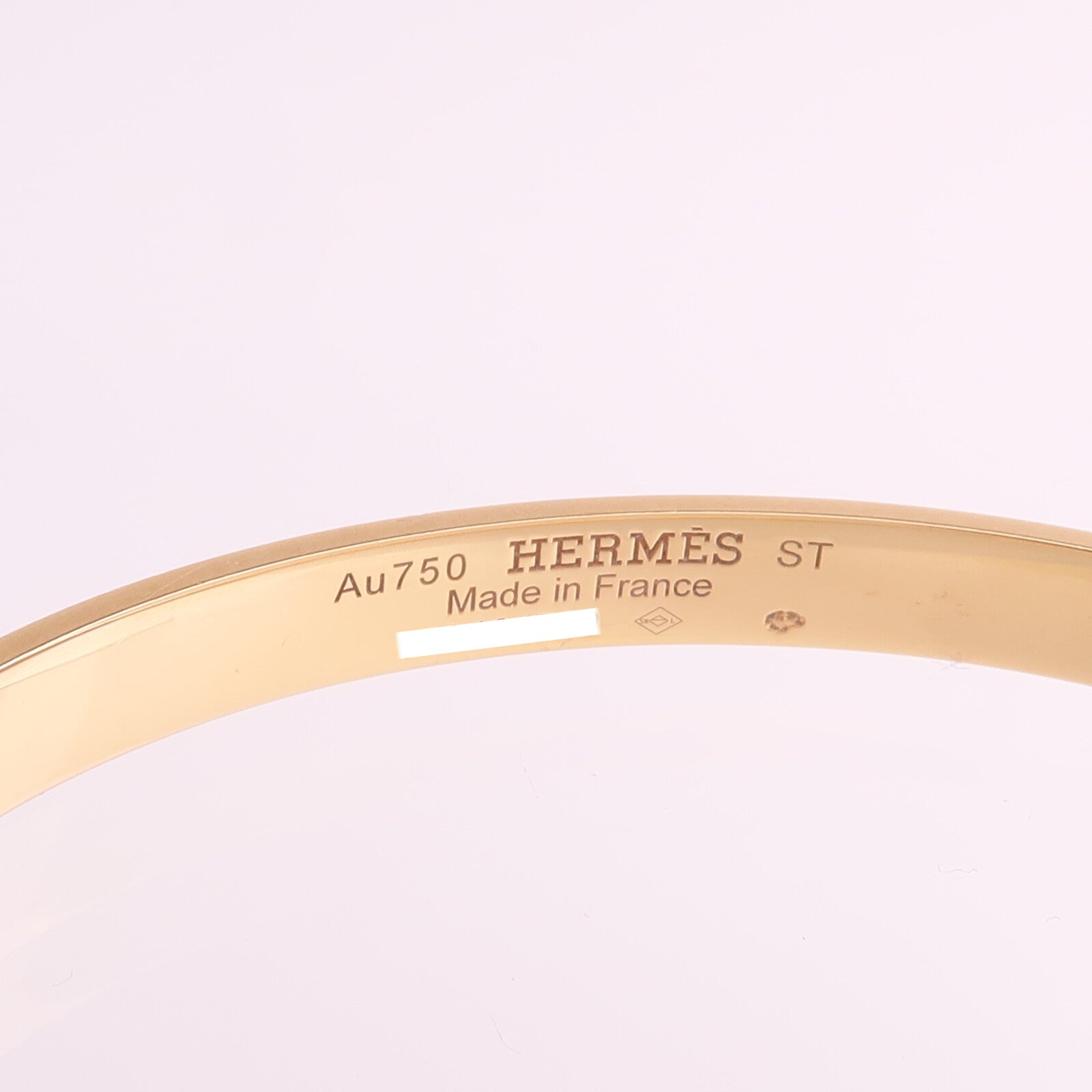 HERMES 18K玫瑰金Kelly Bracelet手鐲