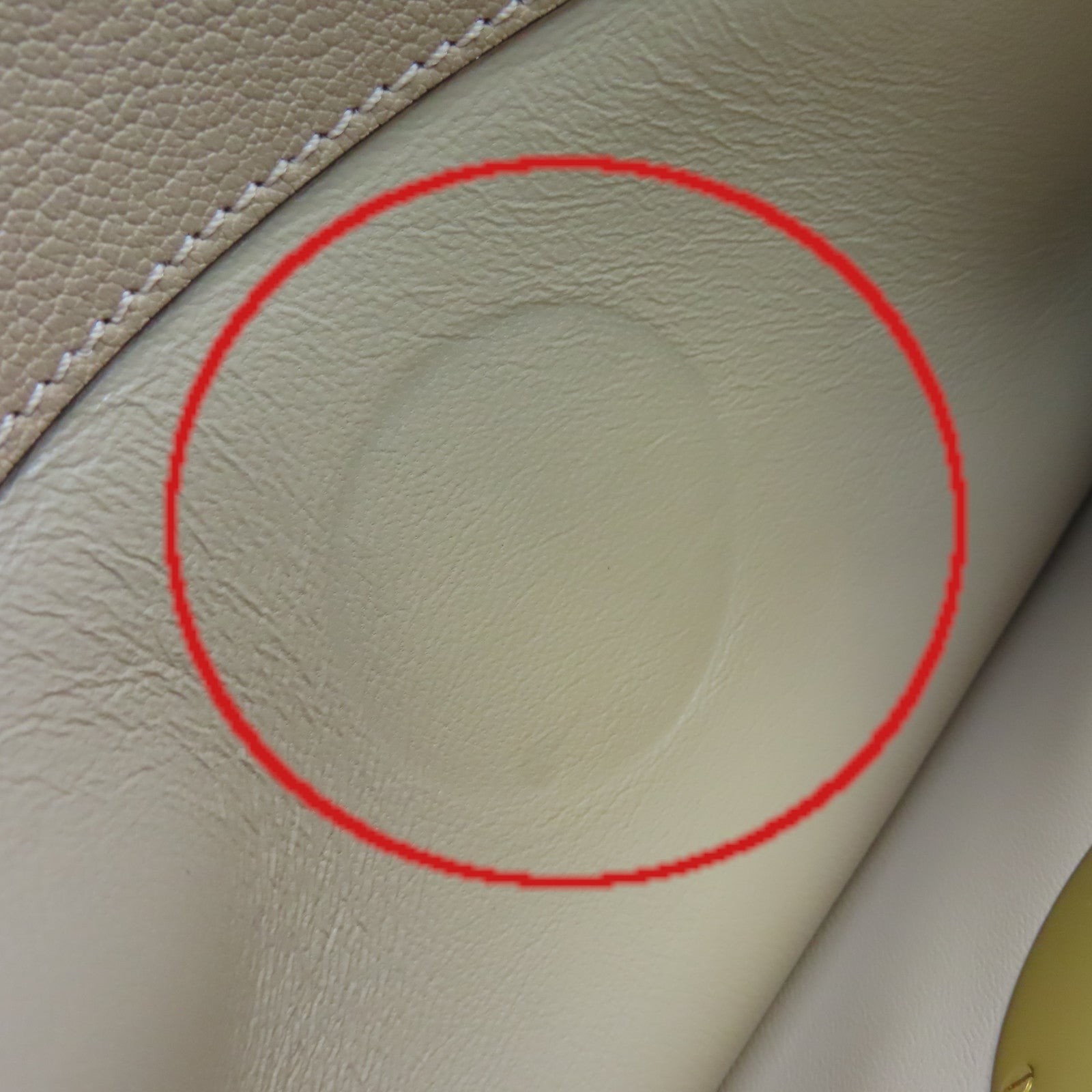 Chloe 牛皮皮革Chain Shoulder Bag金扣肩背袋杏色