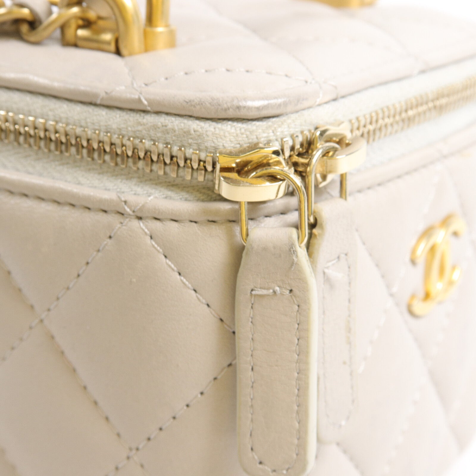 CHANEL 羊皮皮革Mini Vanity Case手挽肩背兩用袋