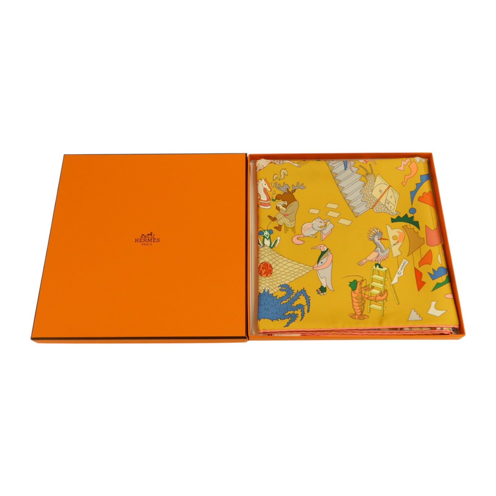 HERMES 絲質Scarf 90x90絲巾