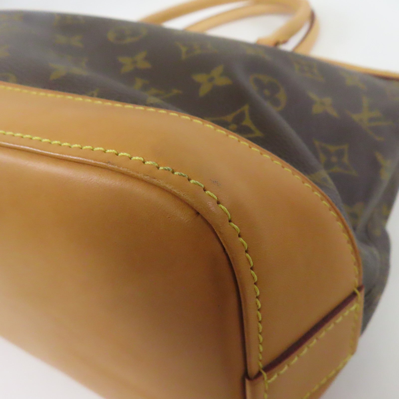 LOUIS VUITTON 【激減優惠】Monogram Lockit horizontal金扣手挽袋啡色