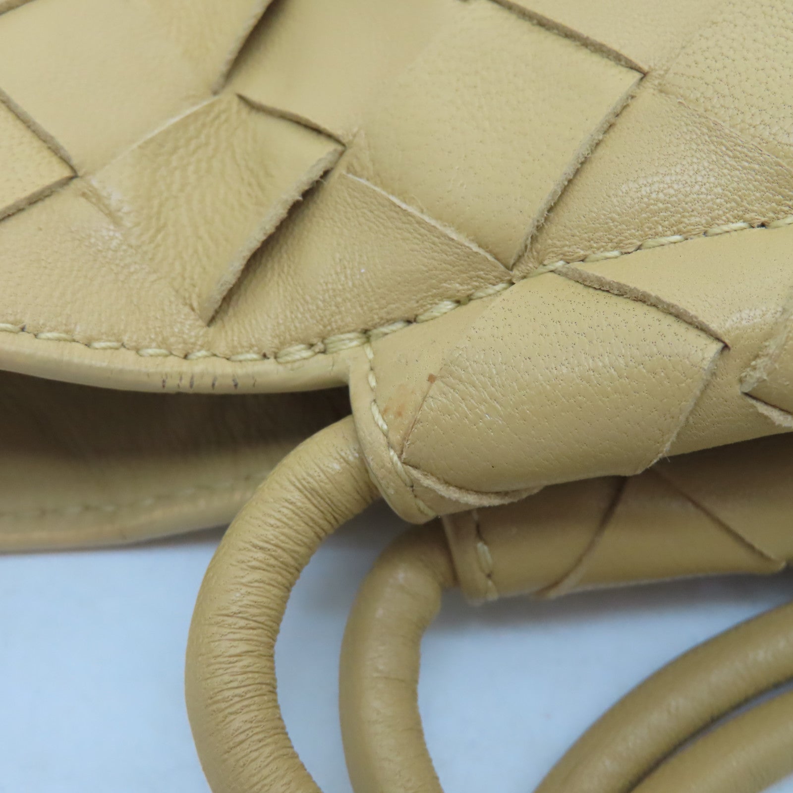 BOTTEGA VENETA 織紋皮革Shoulder Bag肩背袋黃色