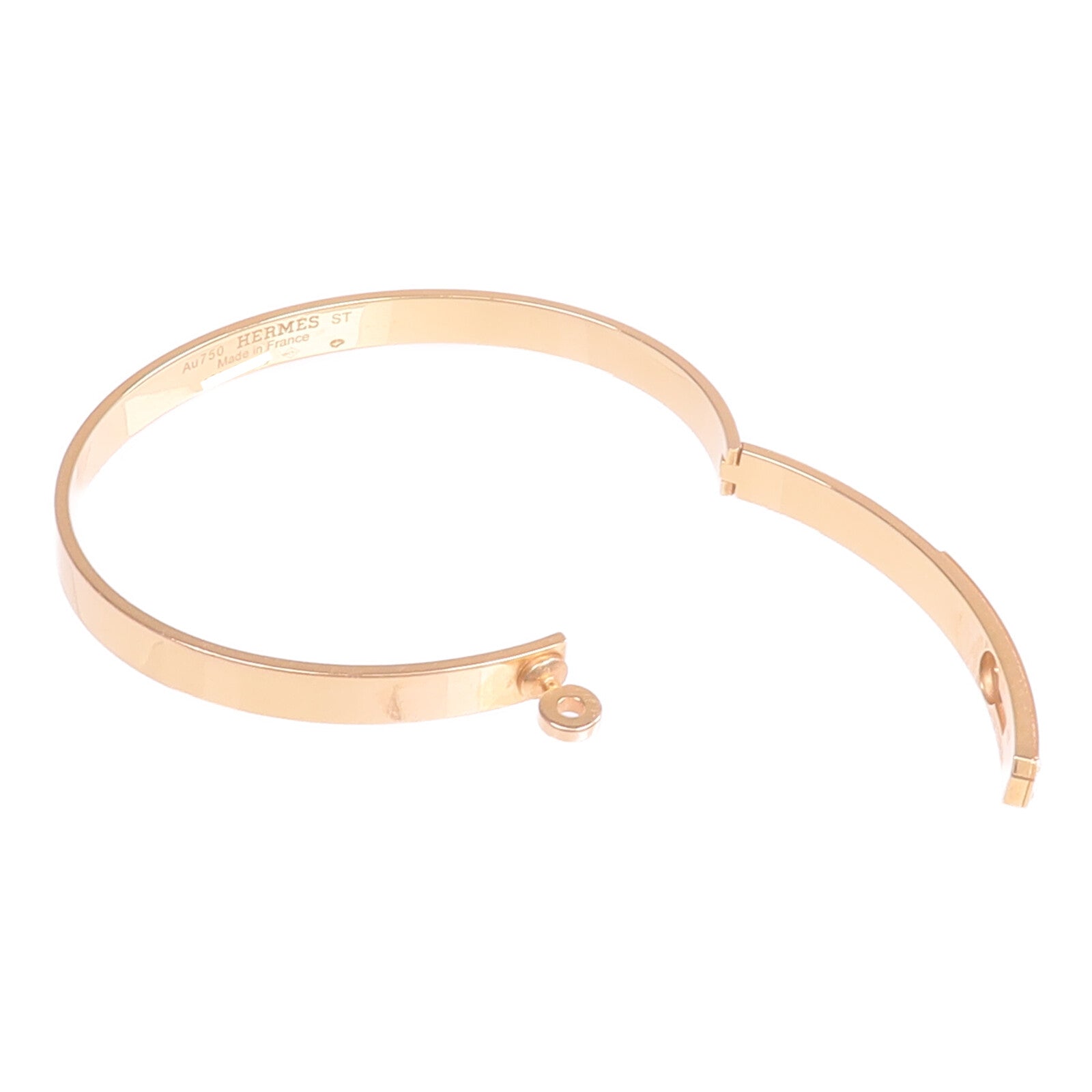 HERMES 18K玫瑰金Kelly Bracelet手鐲