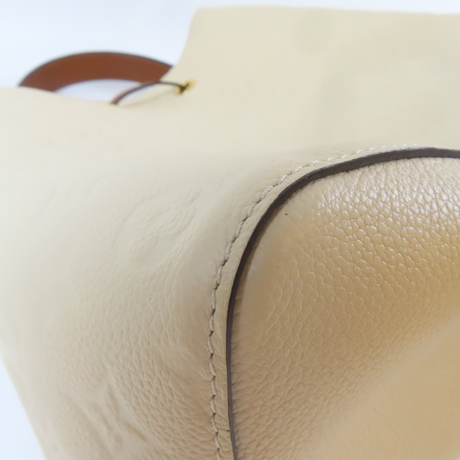 LOUIS VUITTON Monogram Empreinte Noe Noe MM 2 Way Bag金扣手挽肩背兩用袋啡色/米色